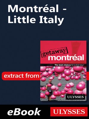 cover image of Montréal--Little Italy